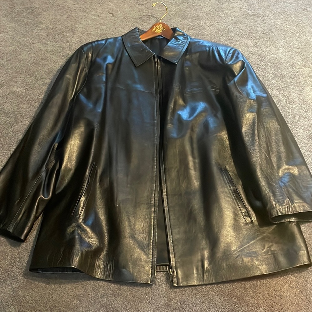 Casa Lopez Buenos Aires black leather jacket